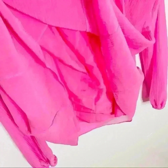 Rag and Bone Melody Silk Blouse Pink Small - Picture 5 of 10